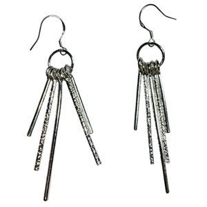 🆕 NWOT Tassel 5 cm Drop Silver 925 Earrings